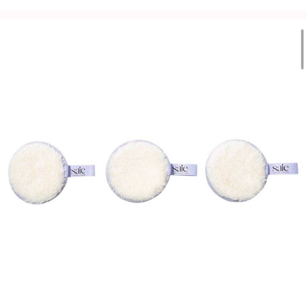 Saie Beauty wipes set of 3 white - Picture 3 of 5
